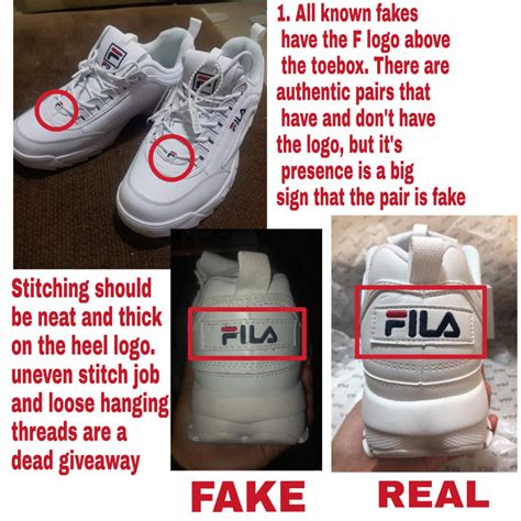 real fila shoes vs fake|fila shoes counterfeit.